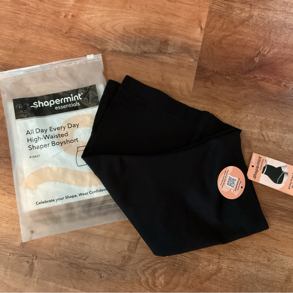 Shapermint Black Shaping Boyshorts XL
